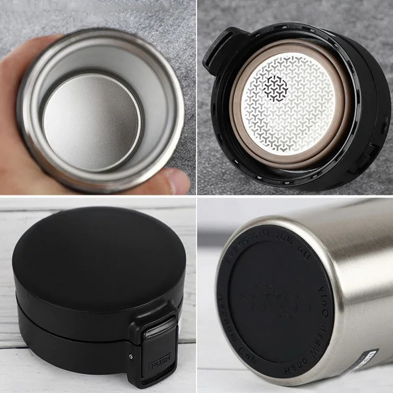 510ML Thermal Mug Double Wall 304 Stainless Steel Coffee Cup Vacuum Flask Thermos Water Leakproof 251107 W260226