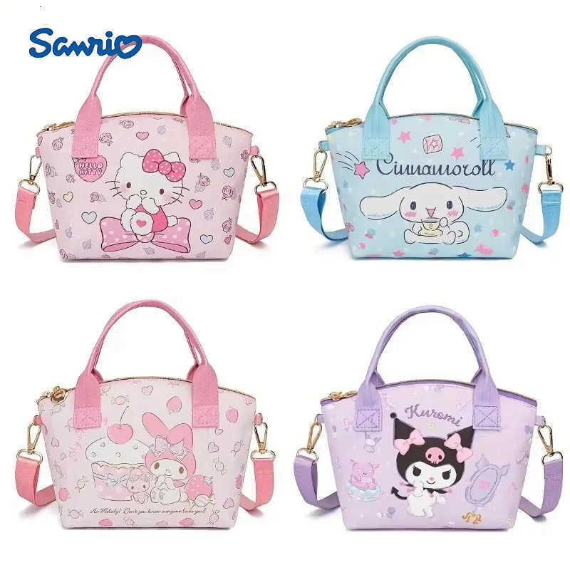Sanrio Lightweight Stylish Handbag Cute Handbag Large-capacity Woman Convenient Shopping Bag Hellokitty Crossbody New H251216