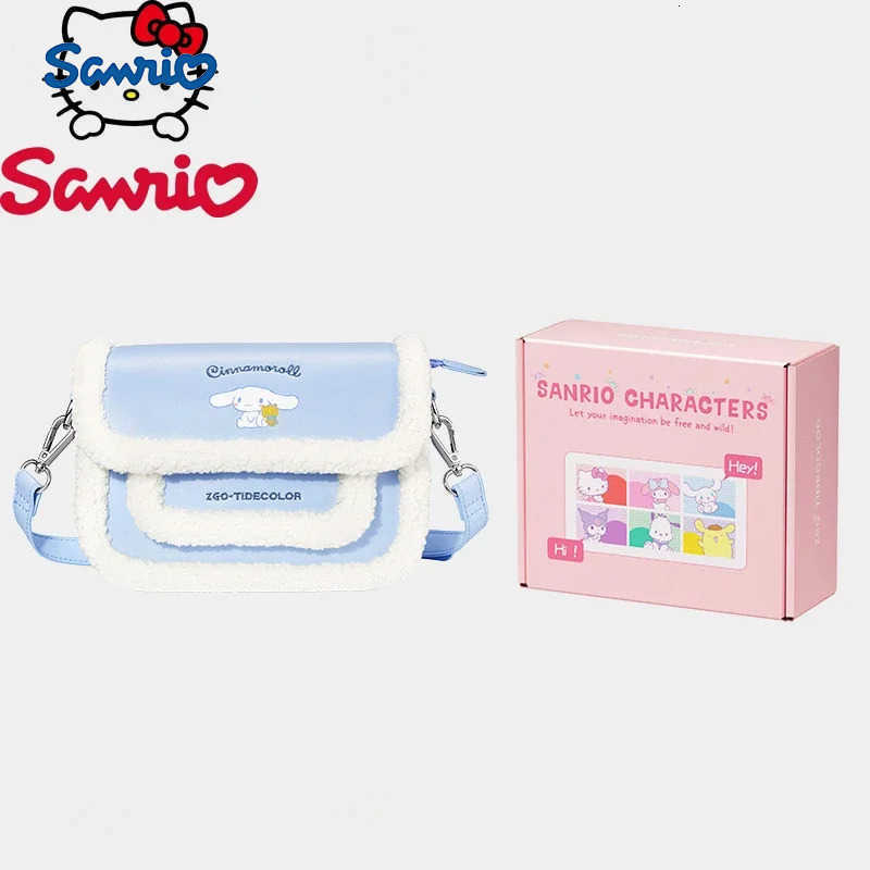 Sanrio Original New Womens Shoulder Bag Luxury Brand Original Fashion Womens Shoulder Messenger Bag Cartoon Plush Womens Bag H251216