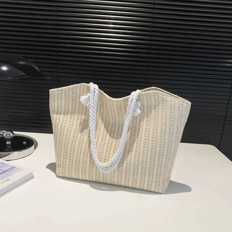 Trendy Straw Weave Bag for Women Summer Designer Female Handbags Shoulder Bag Fashion Beach Basket Totes M251216