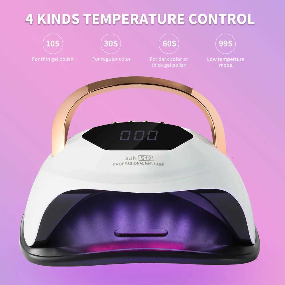 UV Lamp SUN S12 Professional Gel Curing Lamp with 42 LED Beads Nail Lamp with Auto Sensor LCD Display and 4 Timer for Nail ArtT251216