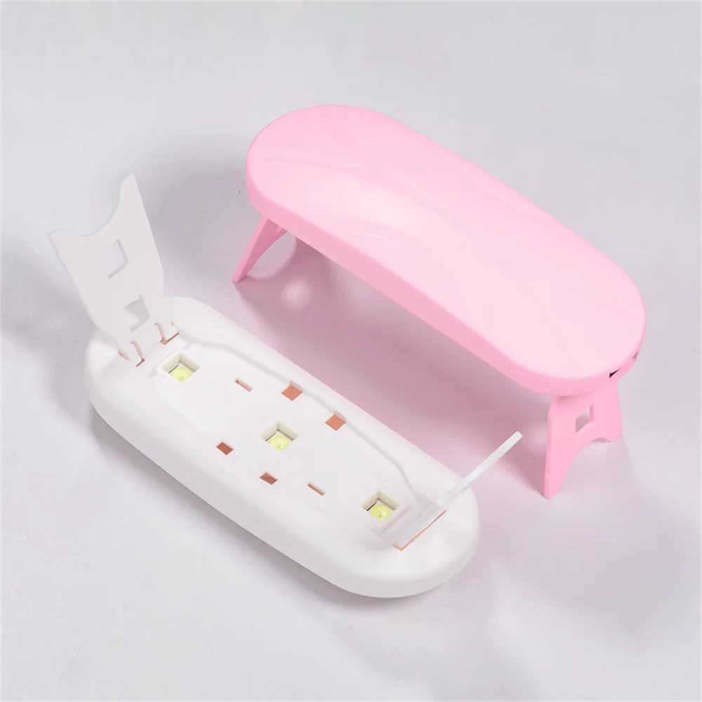 LULAA Mini 6W Nail Dryer LED UV Lamp USB Gel Varnish Curing Machine Nail Art Equipment 3 LEDS Beads Manicuring Nail ToolT251216