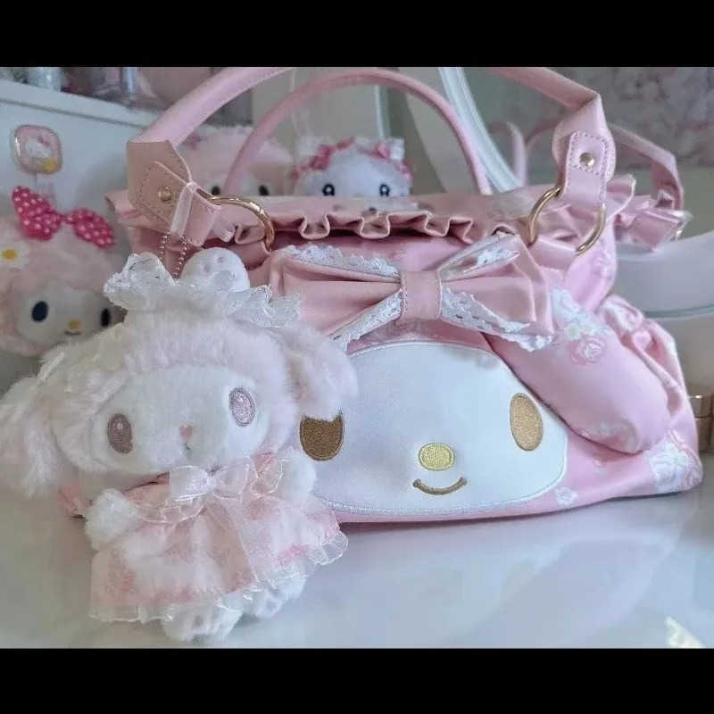 Sanrio Cute cartoon character My Melody printed commuter handbag Cute and versatile backpack Large capacity crossbody bag Holiday gift H251216