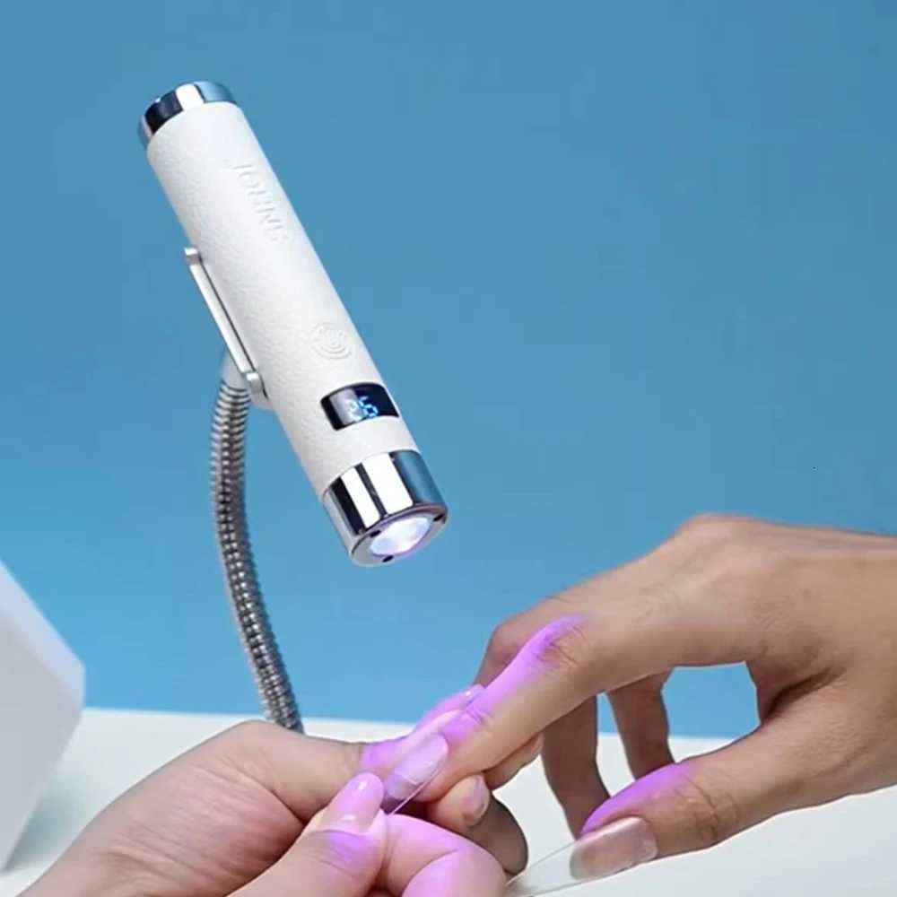 UV LED Nail Lamp with Smart AI SensorRechargeable Portable One-Character LightEffect Professional Manicure Device with DisplayT251216