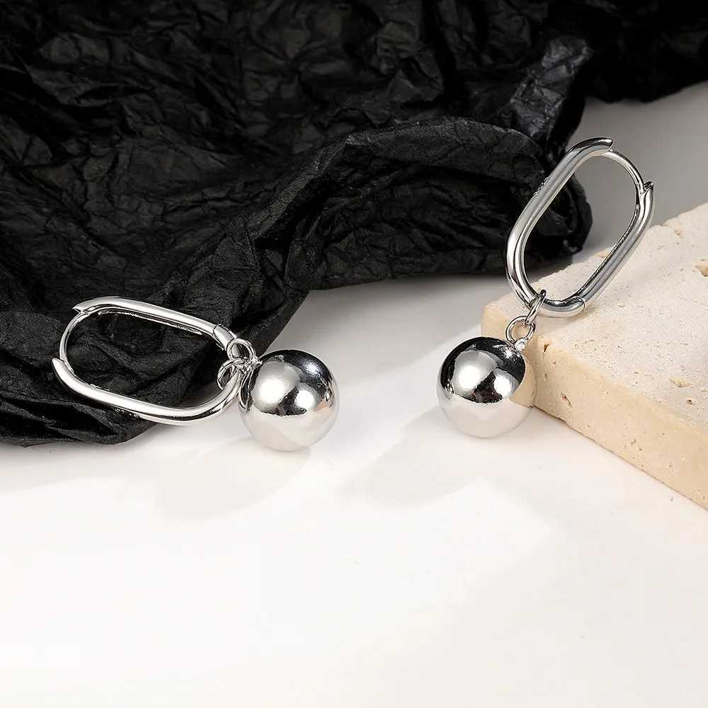 S925 Sterling Silver Earrings For Girls Long Pearl Ball Earrings G251216