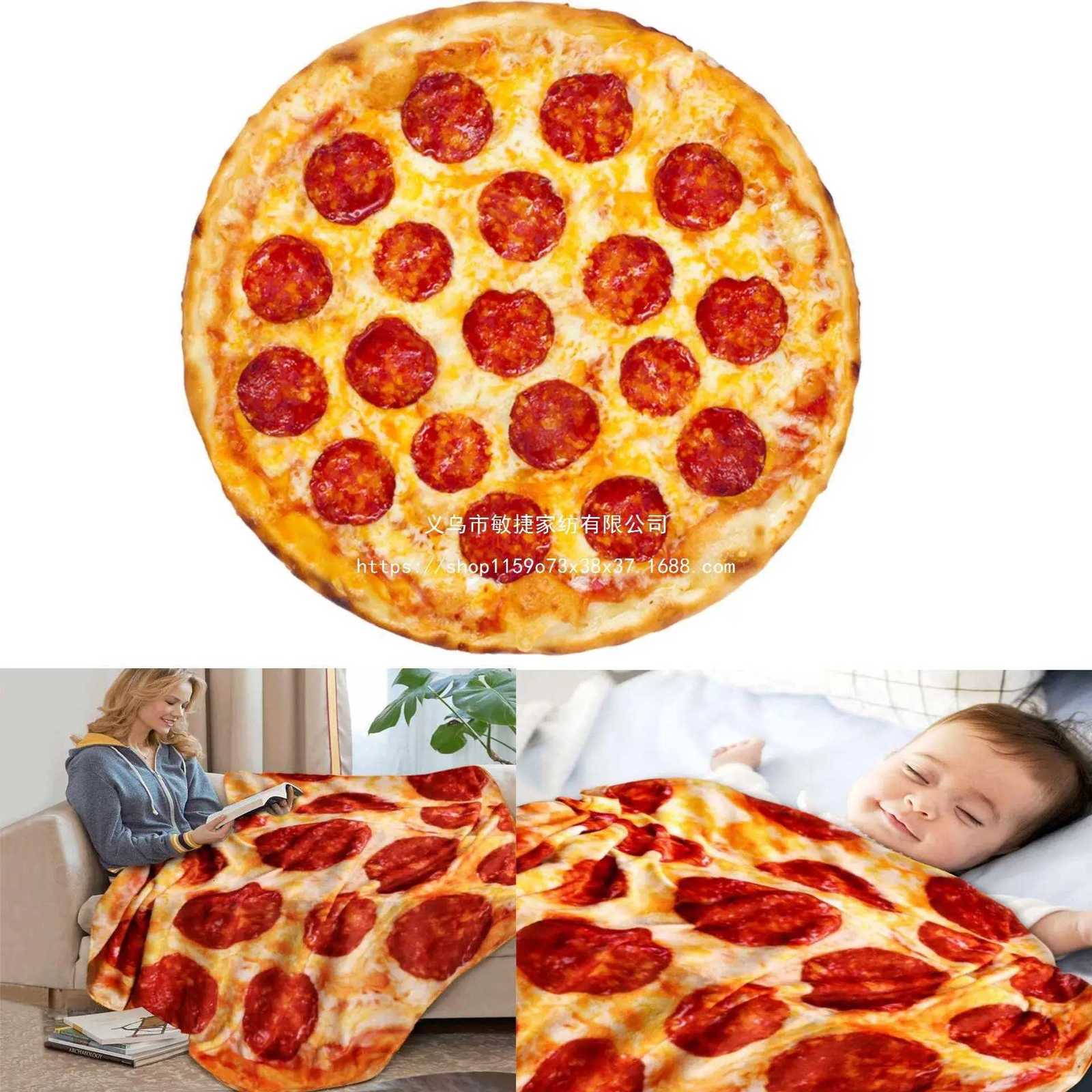 Burrito Pizza Blankets Funny GiftsCute Food Wrap Blanket for Adults KidsSoft and Fuzzy Throw Blankets for Christmas S164 H251216 - view 4