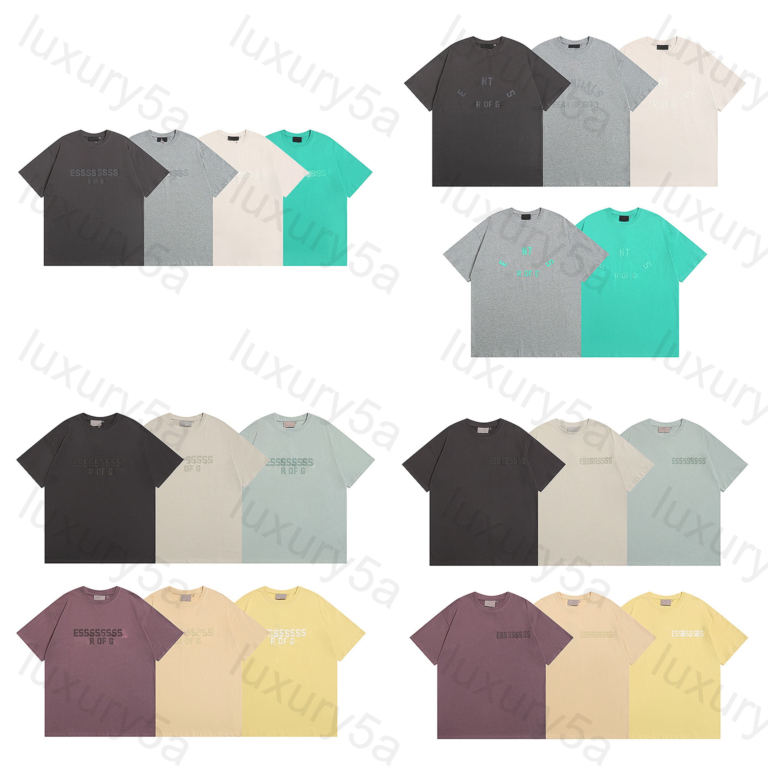 essintals mens designer t shirt sweatshirt mens t-shirts loose printed fashion lettering couple outfit Personalized Short Sleeve Tees Casual Clothes Top Clothing