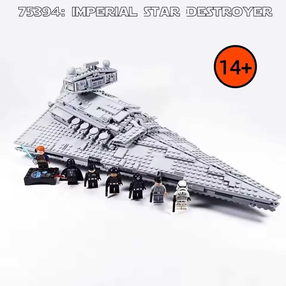 HOT NEW 1555pcs Thrawns Chimaera 75394 Imperial Star Destroyer Building Blocks Bricks Model Kids Christmas Gift toys X251216