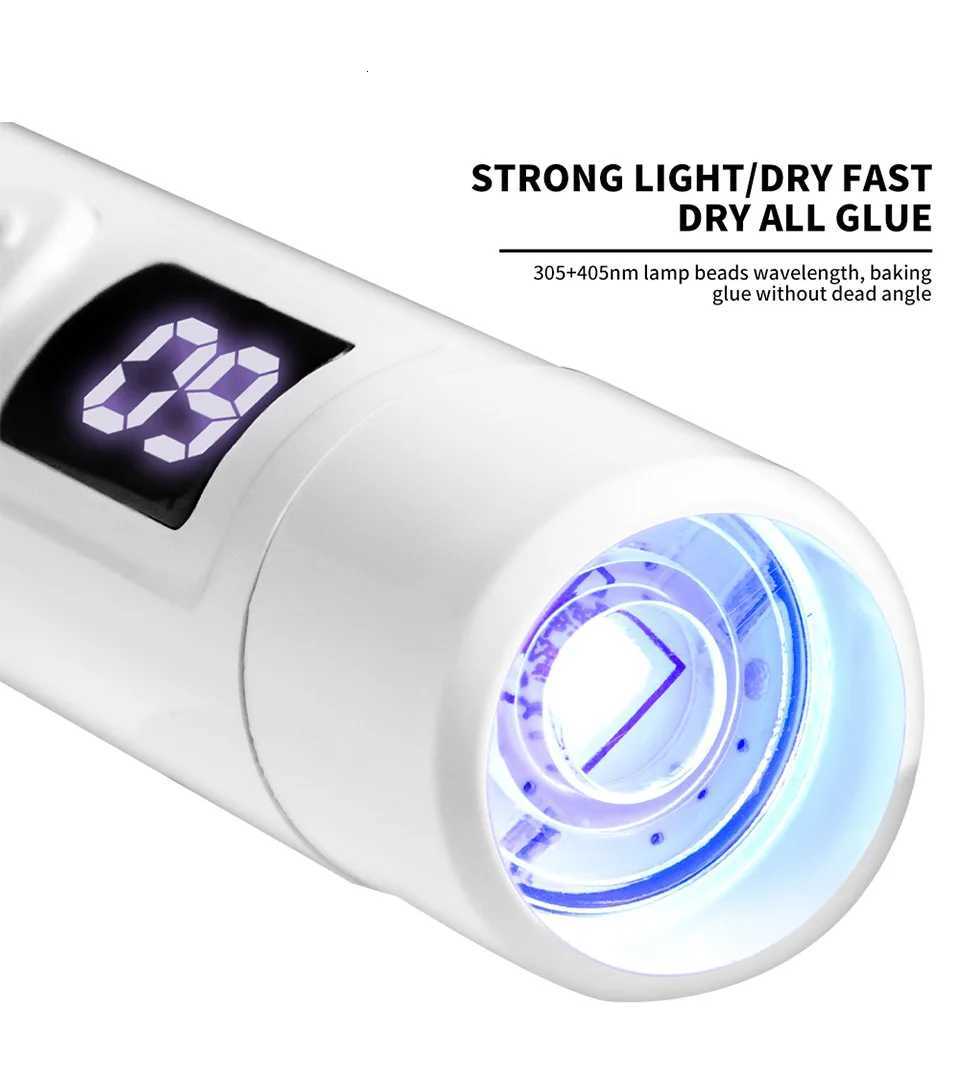 Mini UV LED Light For Gel Nails USB Rechargeable Handheld Portable Nail Lamp Quick-Drying Nail Dryer For Gel Nail Polish CuringT251216