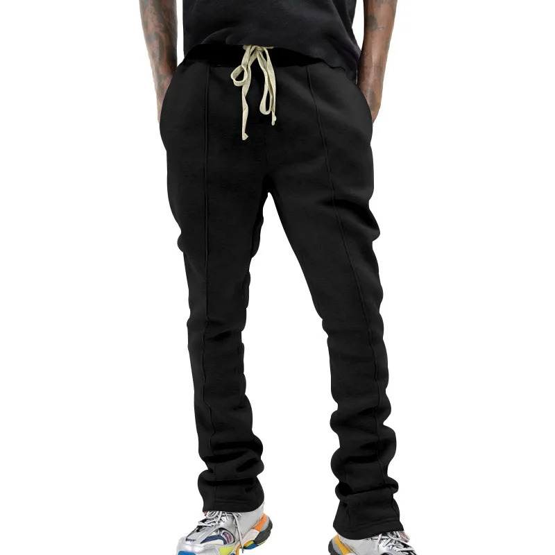 Crossborder spring and autumn casual pants striped flared sweatpants mens slimfit 251216 - view 7