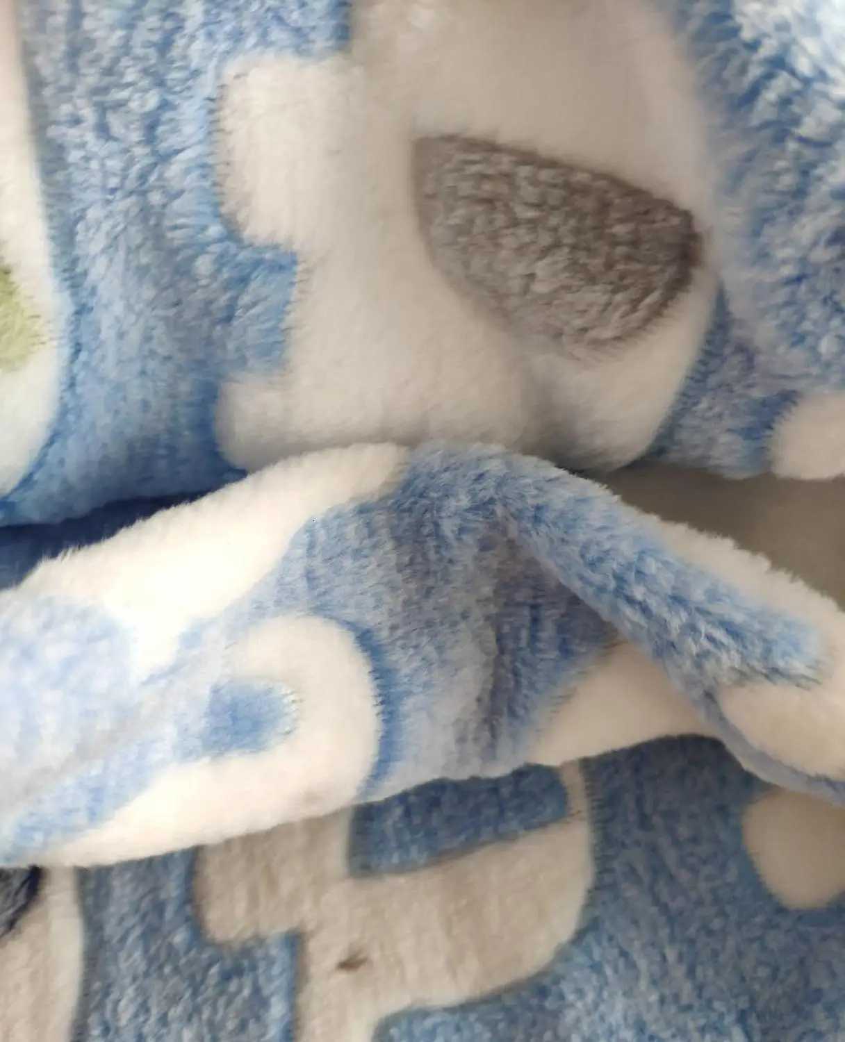 Soft and Comfortable Fleece Blanket for Children Blue Cartoon Plaids Elephant Blanket Newborn Quilt Baby and Kids Throw Cou H251216 - view 6
