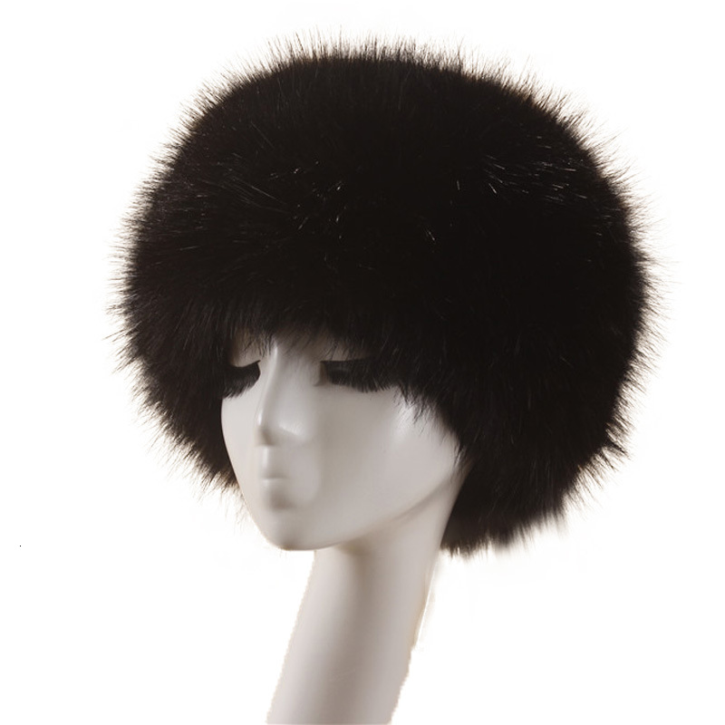 Headbands BEIZIRU real fox fur headband women winter fashion headwear hair band accessori for hair for girl hair accessori 231204bj