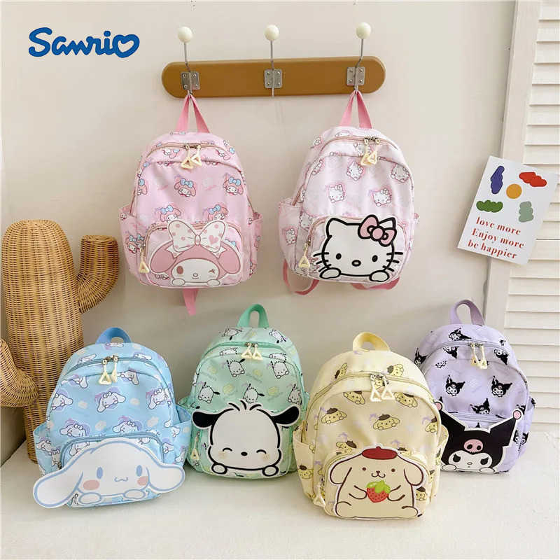 Sanrio Cartoon cute backpack popular for boys and girls to reduce burden kindergarten backpack lightweight childrens backpack H251216