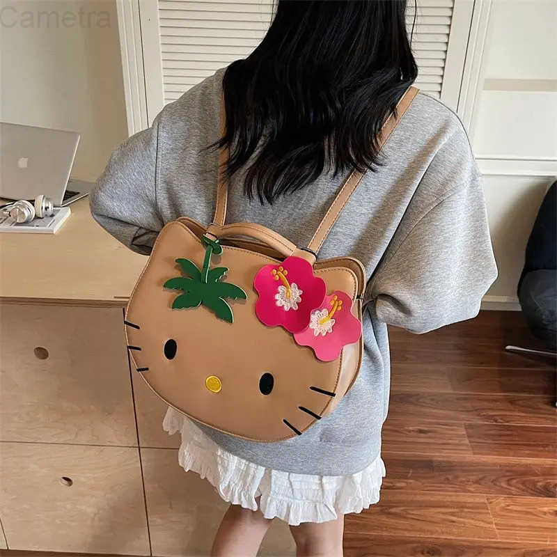 Sanrio Cute cartoon character Hellokitty backpack cute and creative hand-to-wear tote bag large capacity shoulder bag holiday gift H251216