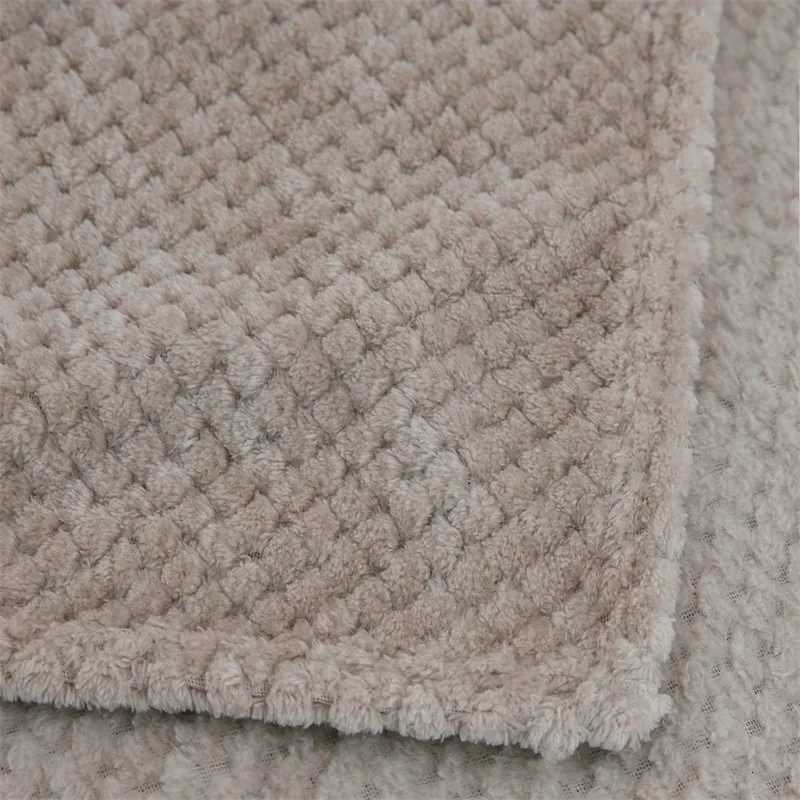 Solid Soft Warm Fleece Plaid Blankets and Bedspreads Living Room Bedroom Air Conditioning Bed Blanket For Sofa Bedding Mantas H251216 - view 6