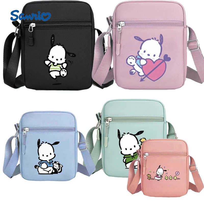 Sanrio Anime Cartoon Pochacco Crossbody Mobile Phone Bag Kawaii Women Daily Travel Messenger Shoulder Pouch Zipper Students Coin Purse H251216