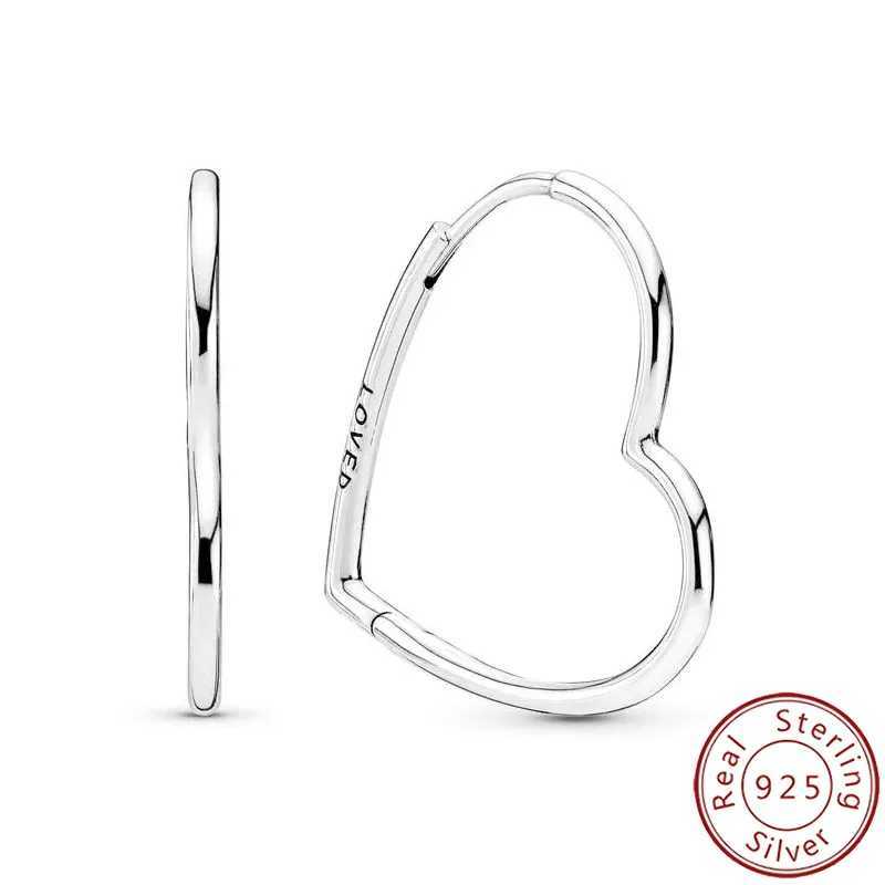 Charms White Heart-Shaped Earrings Studs Plata De Ley 925 Silver Pendant Womens Fashionable Exquisite Jewelry gifts G251216