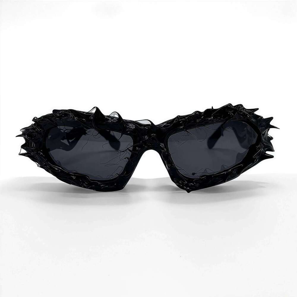 New Trendy Irregular Frame Designer Sunglasses Women And Men Spike Venom Inspired Punk Sun Glasses For Hip-Top Party Cool Shades