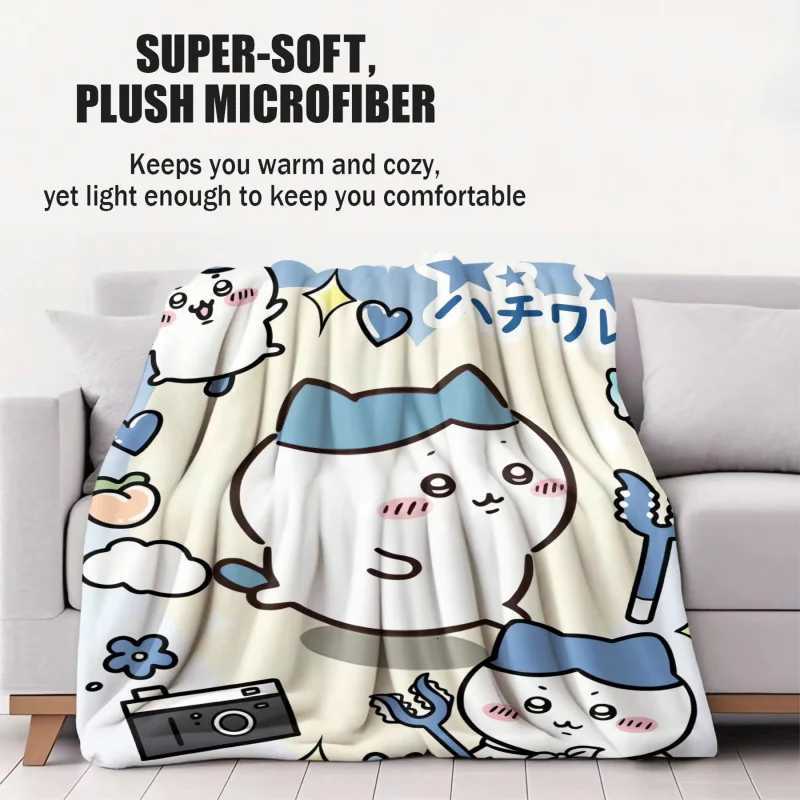 Cute Chiikawas Printed Blanket Soft Comfort Flannel Throw Multifunctional Leisure Blanket for Home Office Camping Travel Gift H251216 - view 3