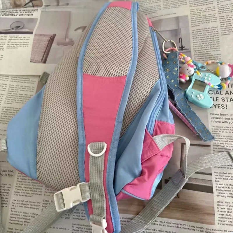 Sanrio Hello Kitty Y2K Vintage Single Shoulder Backpack Fashion Casual Versatile Slant Backpack Sports Style Cute Sweet Girl Bag H251216
