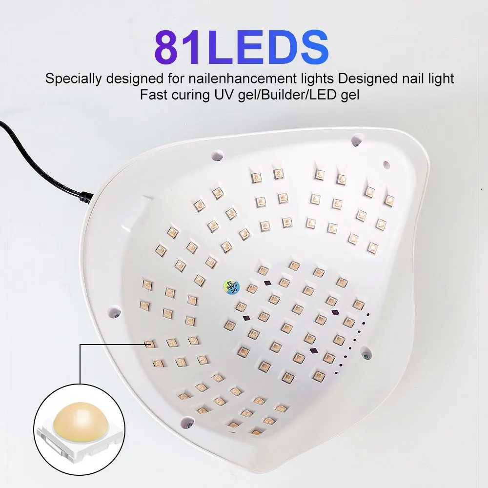 SUN X26 MAX UV LED Nail Art Lamp 81LED Nail Dryer Professional Gel Polish Drying Lamp with Timer Automatic Sensor Nail ToolT251216