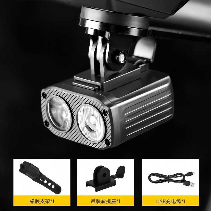 2025 USB Rechargeable Bike Headlight - MTB Night Cycling Safety Light Bright Front Lamp with Multiple Modes for Cyclists C251216
