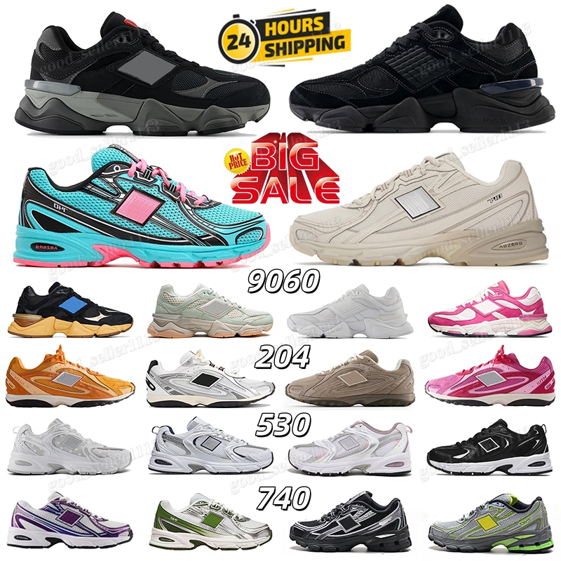 Top 740 9060 Designer shoes men women daily outfit running shoes leather mesh Triple Black White Grey Blue Pink Green mens trainers outdoor sneakers size 36 -46