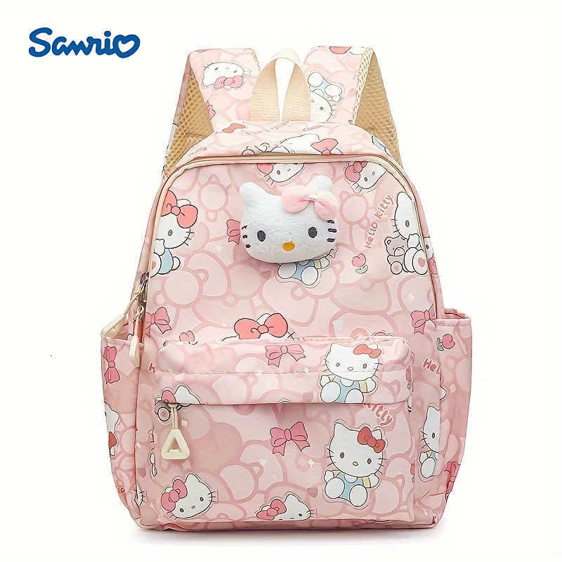 Sanrio Kawaii Hello Kitty Knapsack Anime Cartoon Kuromi Cinnamoroll Child Large Capacity Kindergarten Backpack Holiday Gifts H2512161