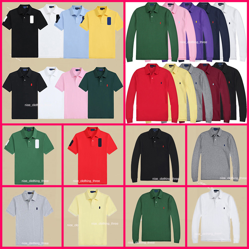 Men's Polo t shirt Classic Shirt Men's Women's Fashion Casual polo shirt Summer Business shirt Round neck unisex T-shirt Men's sweater topLong-sleeved polo sweatshirt