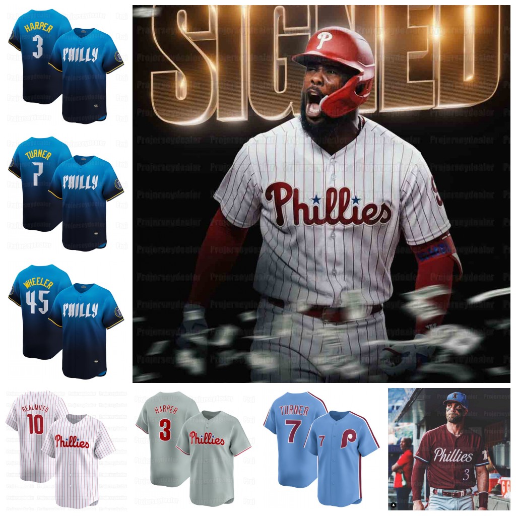Adolis Garcia Harper Phillies 2025 Jerseys Trea Turner Max Kepler Realmutos Nick Castellanos Kyle Schwarber Zack Wheeler Alec Bohm Bryson Stott Marsh