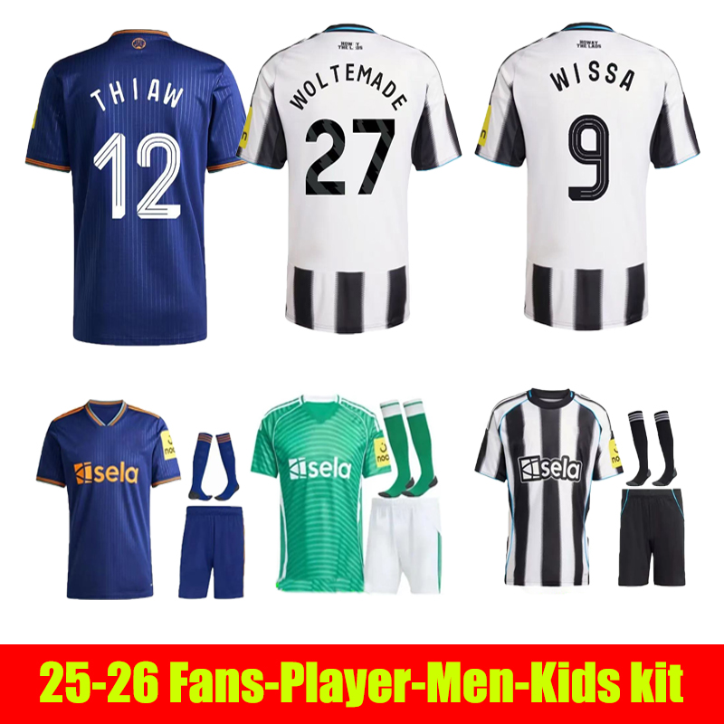 newcastled united 25 26 Soccer Jerseys NUFC Bruno G Elanga Gordon Botman Joelinton Tonali Livramento Willock Krafth 2025 football shirt mens kids kit6688
