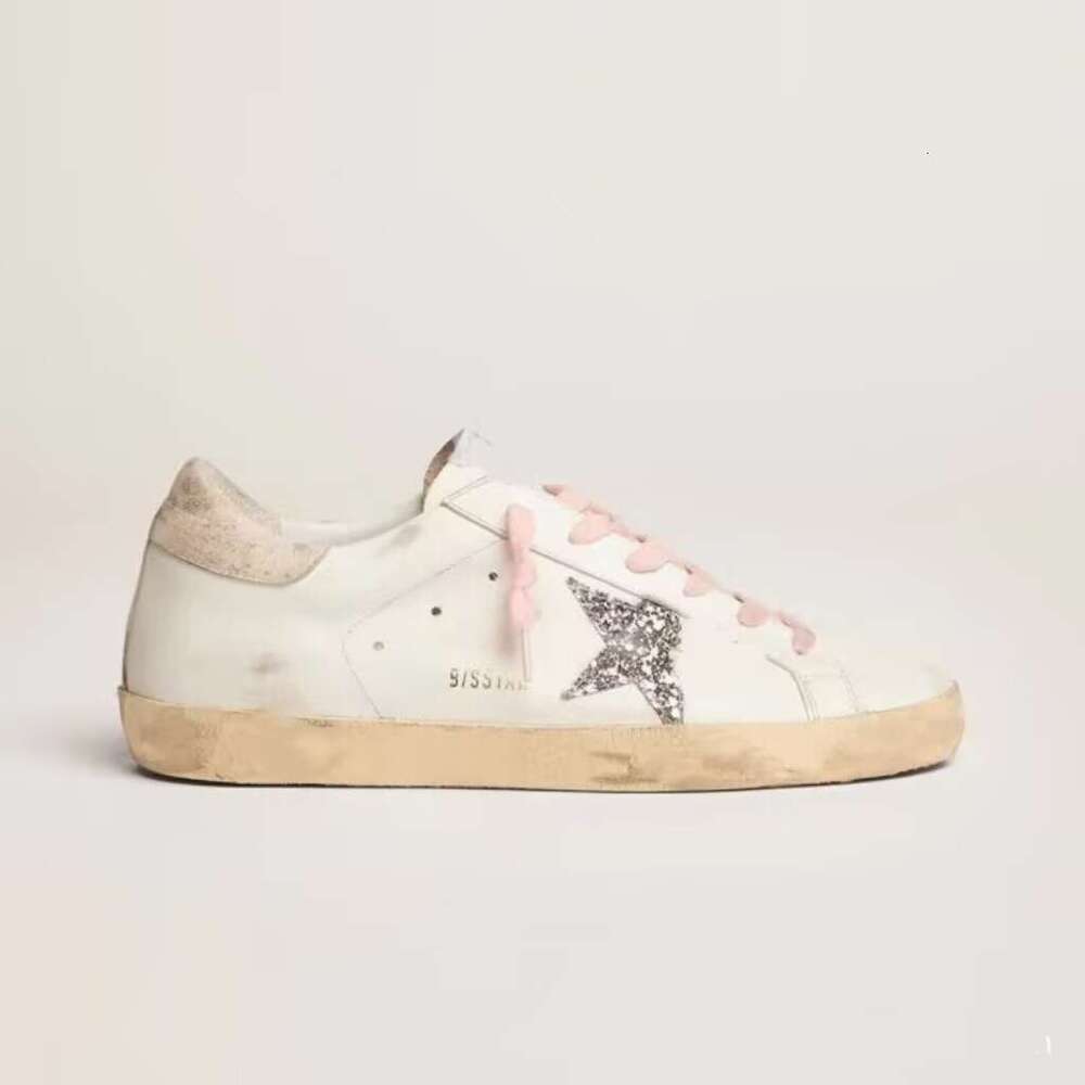 Vintage Star Sneakers for Women 2025 Classic Versatile Men's Board with Hidden Height Increase Dirty Cowhide White Shoes dh3572031JY