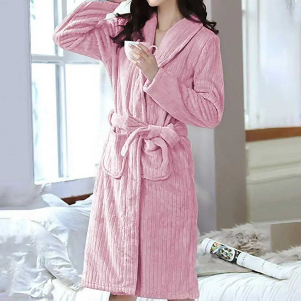 Soft Comfortable Nightgown Women Coral Velvet Bathrobe Luxurious Plush Womens Bathrobe Set for Home Spa Daily Wear for Private C251216