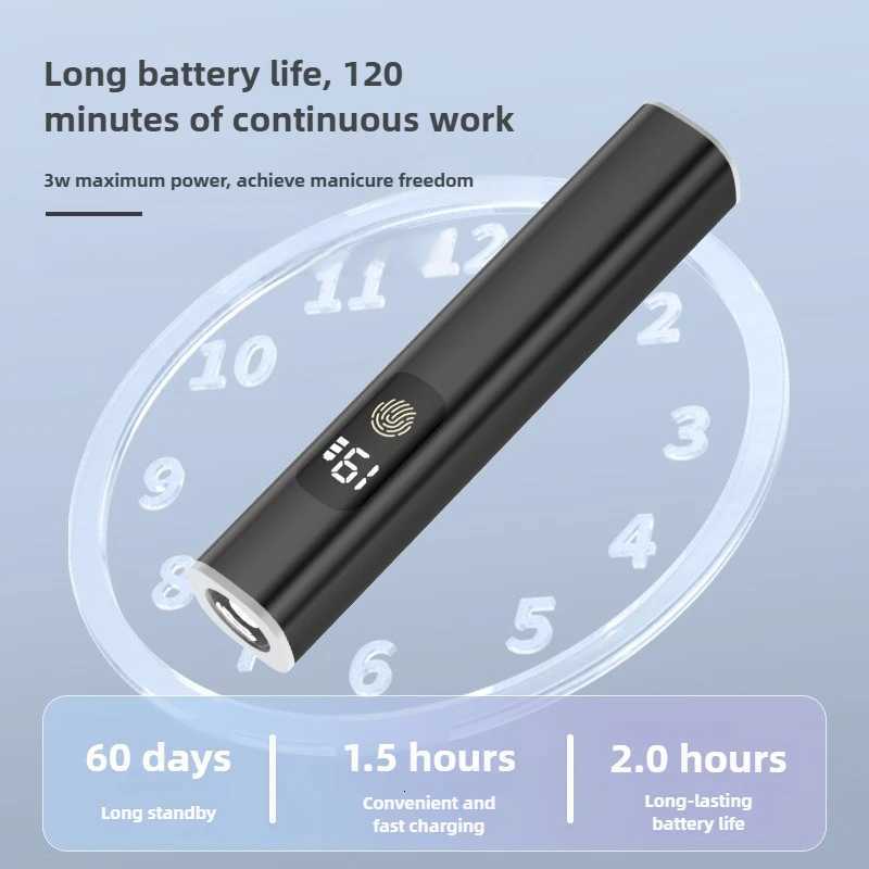 3W 5Colors Portable Quick Dry Nail Dryer Machine Mini UV LED Nail Lamp for HomeSalon Professional Nail Tool with 2Timers SeetingT251216