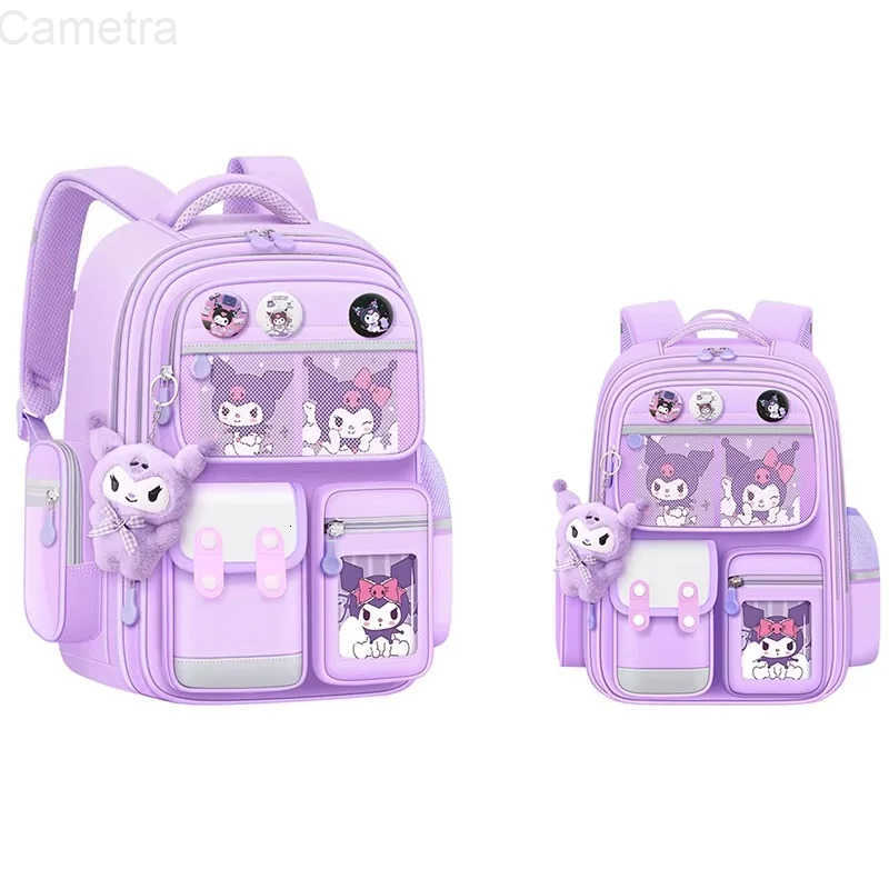 Sanrio Cinnamoroll Large-Capacity Cartoon ChildrenS Backpack Kuromi My Melody Pochacco Cute Anime ChildrenS School Bag Set H251216