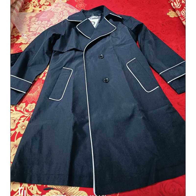 Spring Autumn Elegant Women Double Breasted Solid Trench Coat With Belt Korean Long Casaco Feminino Ladies Windbreaker LinedT251216