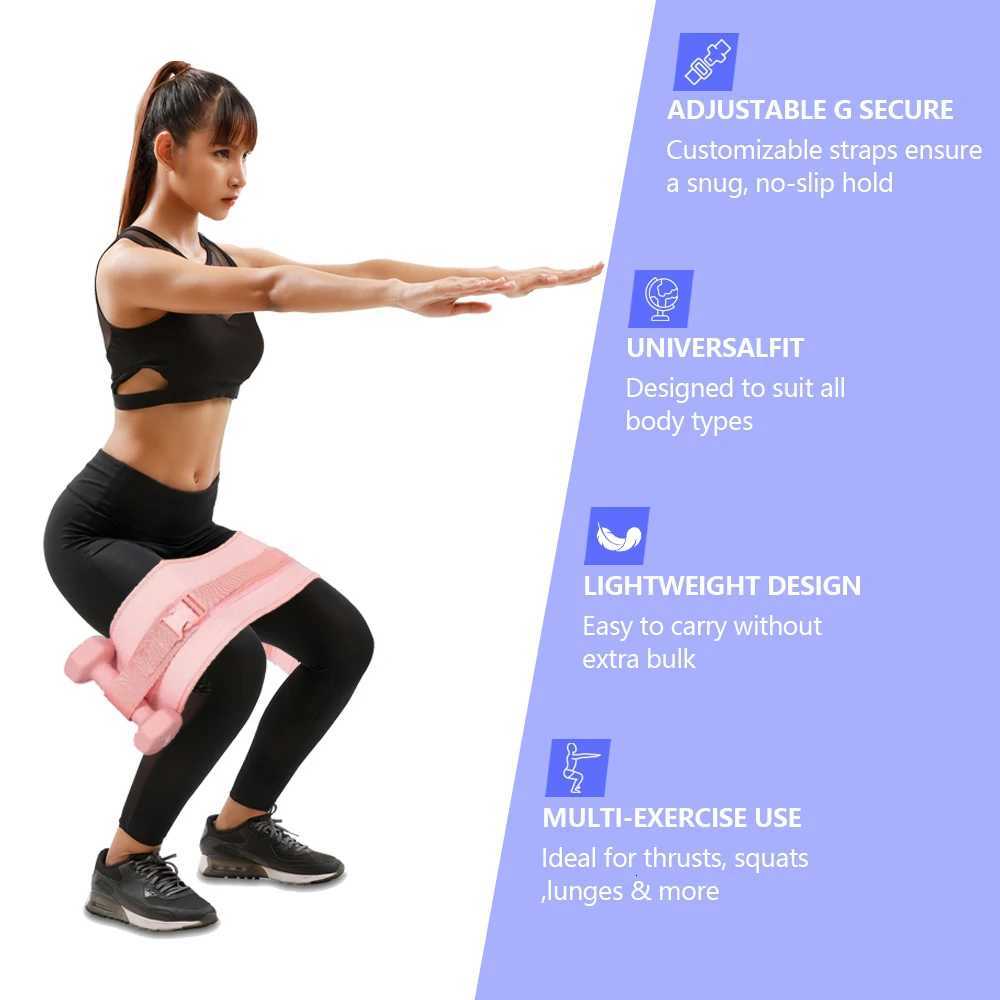 Exercise Hip Thrust Belt -Dumbbell Hip Thrust Belt Thicken Widen Comfortable for Dumbbells KettlebellsGym or Home Workouts Y251216