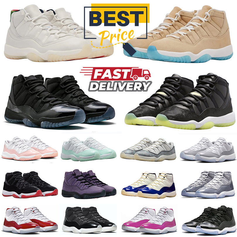 Designer 11 11s Basketball Shoes 285 11s Inner Beast h-town Gamma Blue Cool Grey Cherry Pearl Rare Bred Velvet 11s Sneakers Trainers for Men and Women