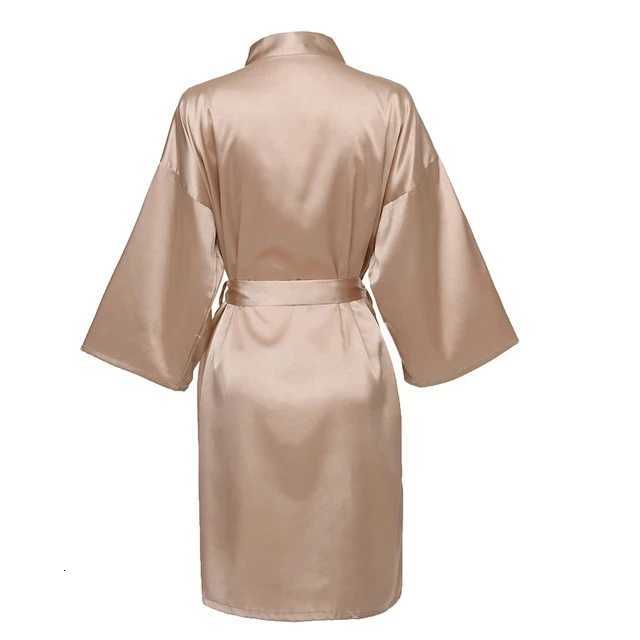 Wedding Party Team Bride Robe Without Letters Kimono Satin Pajamas Bridesmaid Plain Bathrobe SP088 C251216