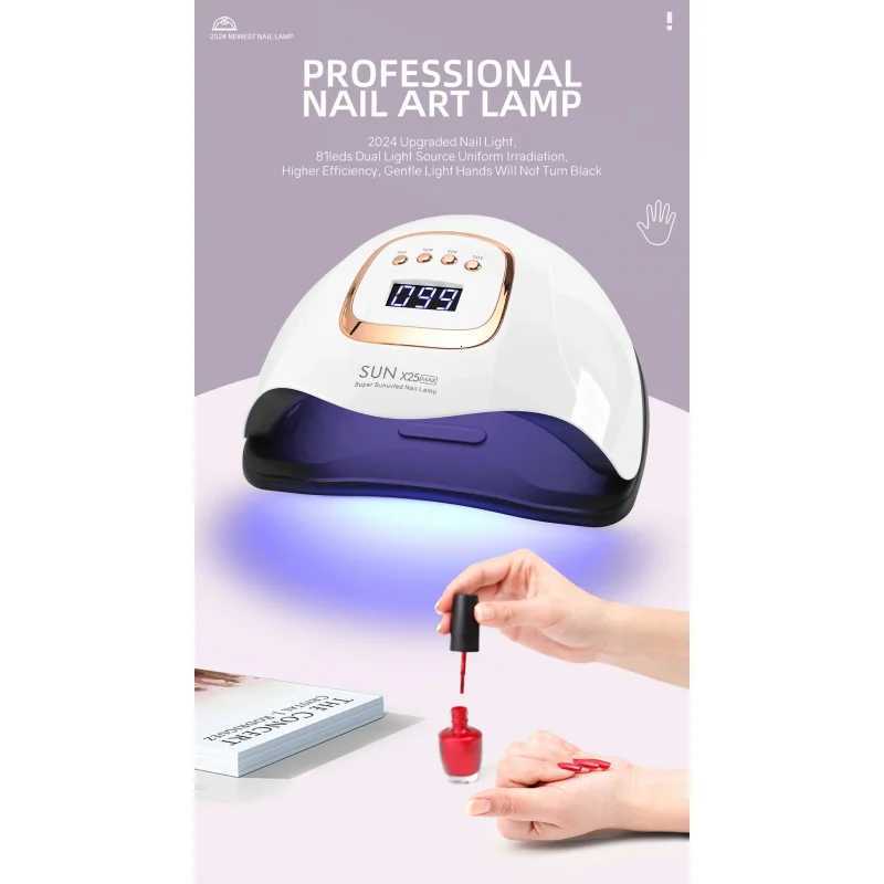 UV LED Nail Lamp 380W Nail Curing Lamps For Home Salon Powerful LED Drying Lamps For All Gel Polish Professional Nail EquipmentT251216
