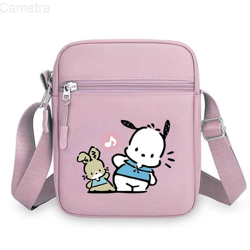 Sanrio Anime Cartoon Pochacco Crossbody Mobile Phone Bag Kawaii Women Daily Travel Messenger Shoulder Pouch Zipper Students Coin Purse H251216