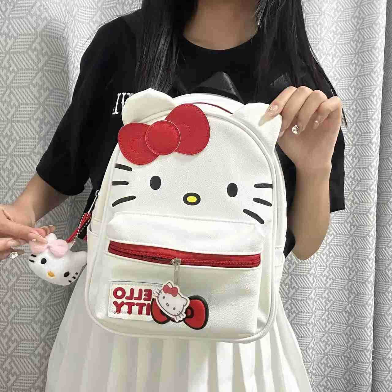 Sanrio Cute cartoon character hellokitty Japanese girl versatile backpack exquisite creative bag dirty-resistant backpack holiday gift H251216