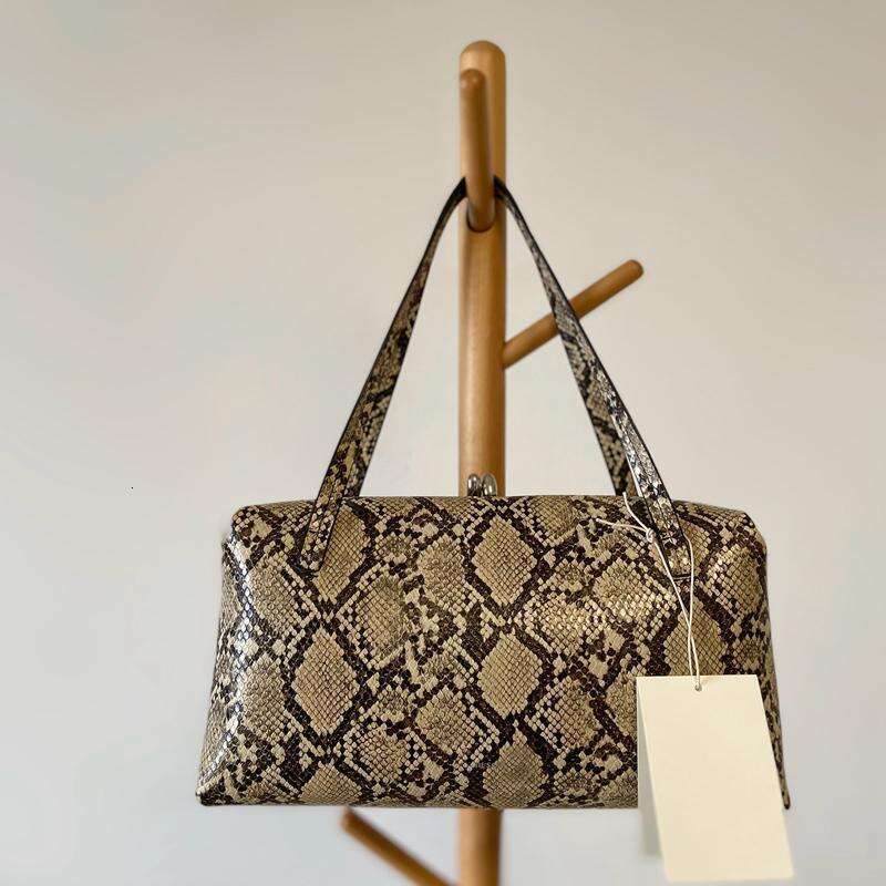 womans Bags Soft Large Capacity Snake Pattern Handbag Shoulder Crossbody Square JIL Bag High Quality Luxury Bag bowling bag