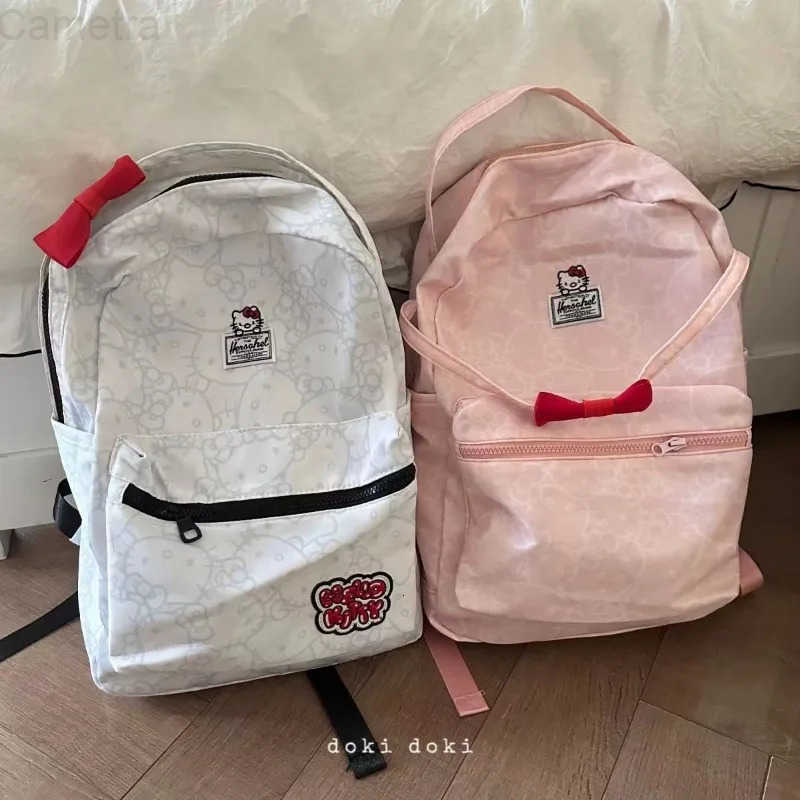 Sanrio Hello kitty cartoon backpack new animation cute student school bag outdoor travel storage large capacity backpack gift H251216