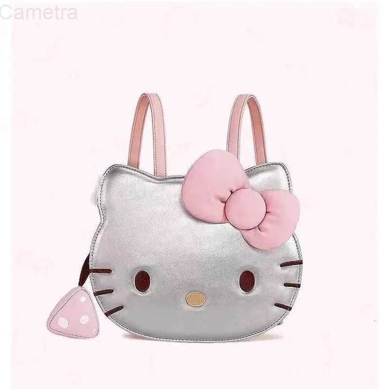 Sanrio In Stock Anime Peripheral Products Replica Hello Kitty Sweet Kawaii Girl Heart Backpack Large Capacity Commuting Bag For Gifts H251216