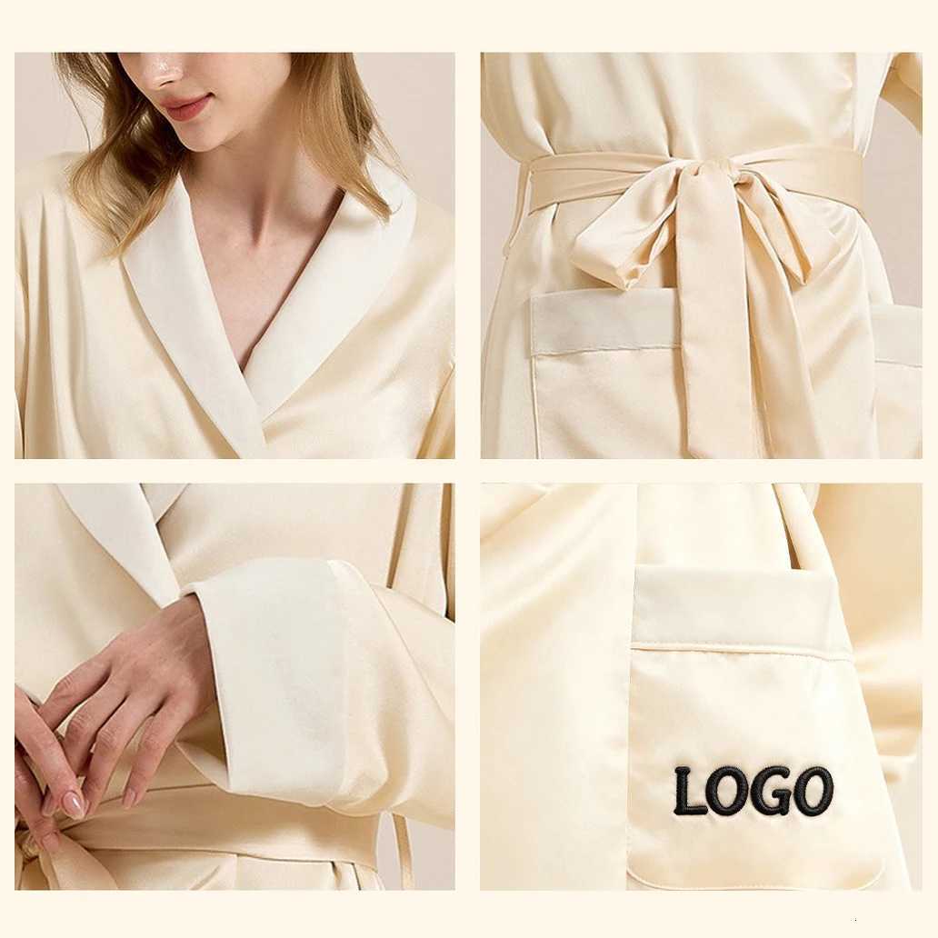 Custom Embroidered Luxury Autumn Winter Thickened Soft Mid-Length Bathrobe New Cozy High-End Warm Comfortable Sleepwear C251216