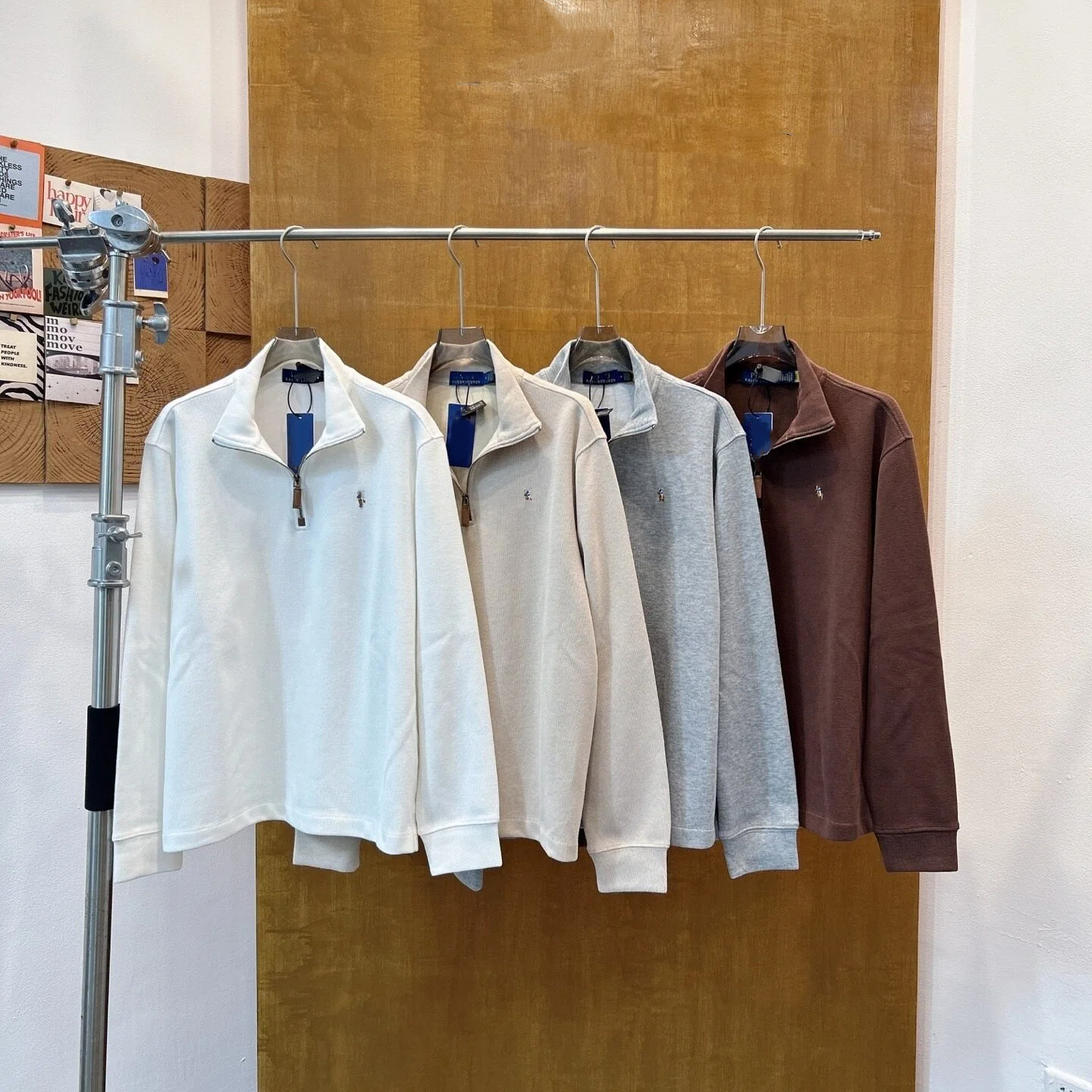 Men's Hoodies Designer Half Zipper Knitted Embroidery Hoodies Fashion Brand Casual Loose Fit Unisex Autumn Simple Outfit