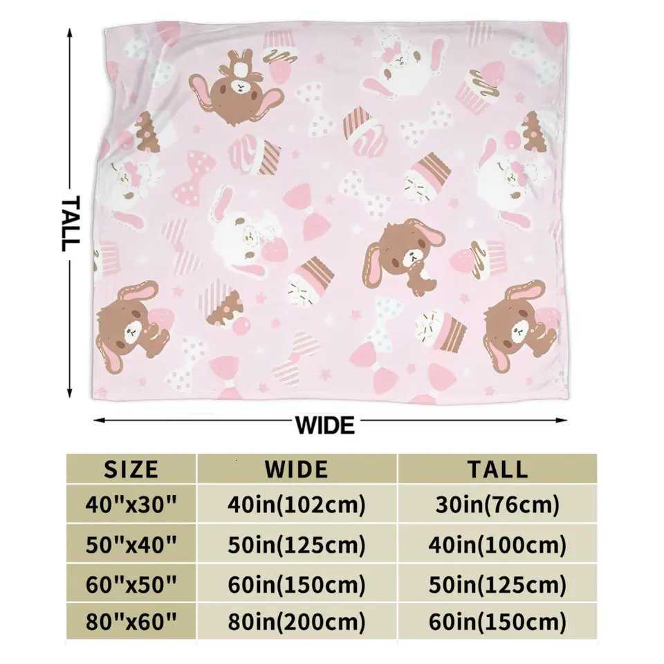 Cartoon Sugarbunnies Blanket Fleece Awesome Soft Throw Blankets for Bedspread Winter H251216 - view 6