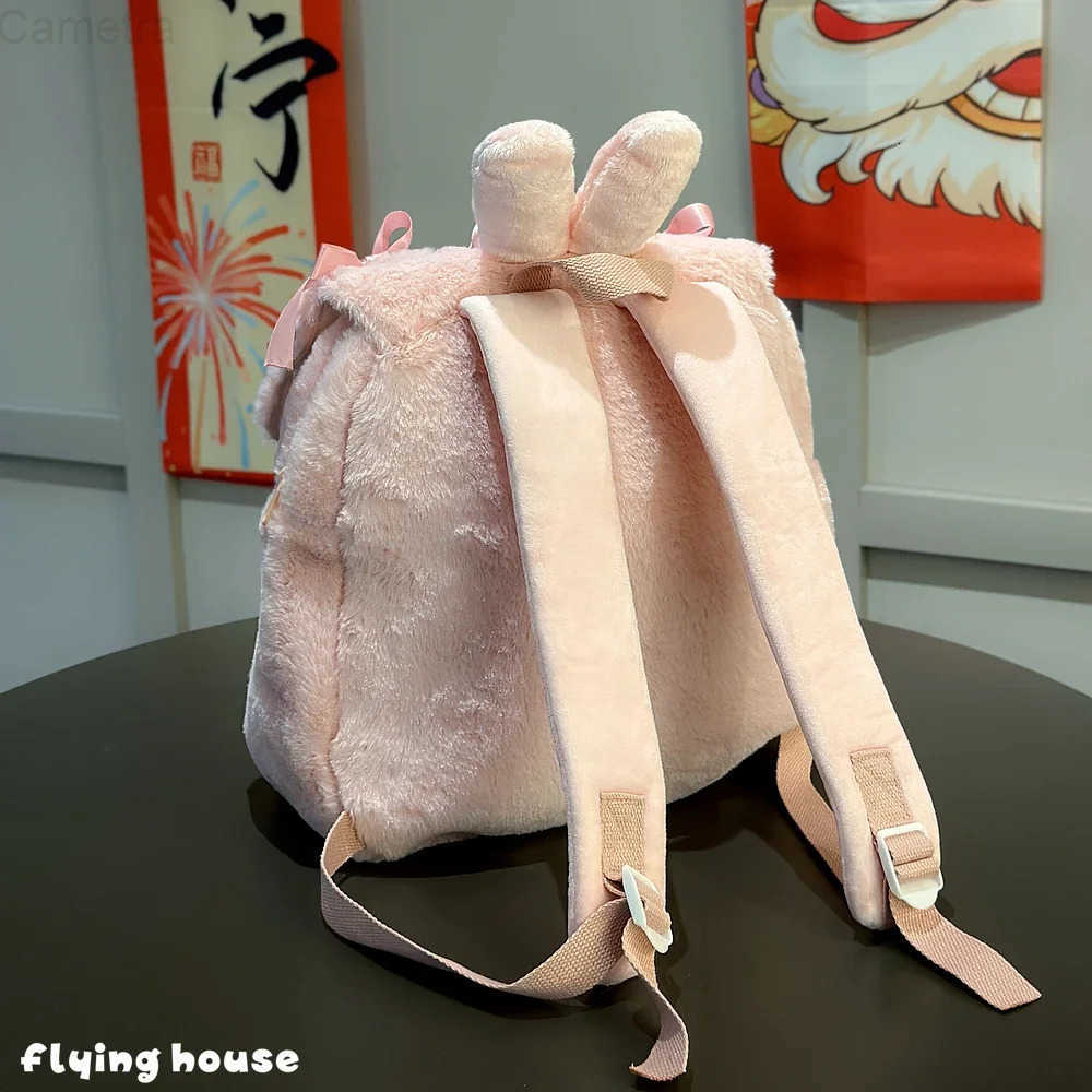 Sanrio Pink My Melody Backpack Coin Purse My Sweet Piano Casual Schoolbag Kawaii Girly Plush Bag Traveling Bag Girl Student Gift H251216