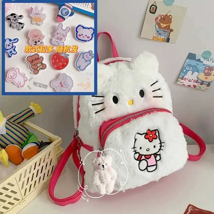 Sanrio hello kitty mini backpack Kuromi shopping travel backpack childrens schoolbag girl boy satchel H2512161